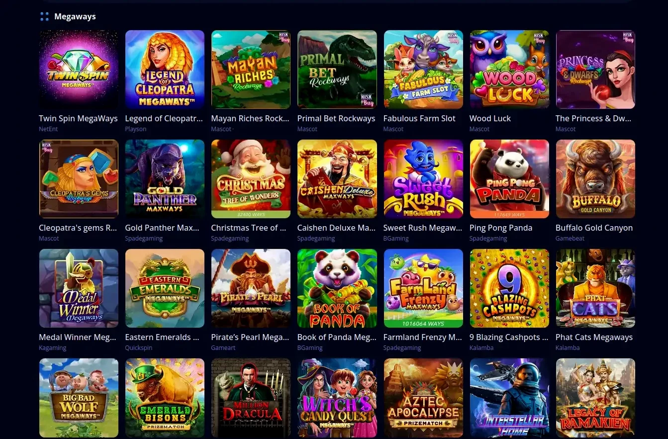 Игровой интерфейс казино Фараон
